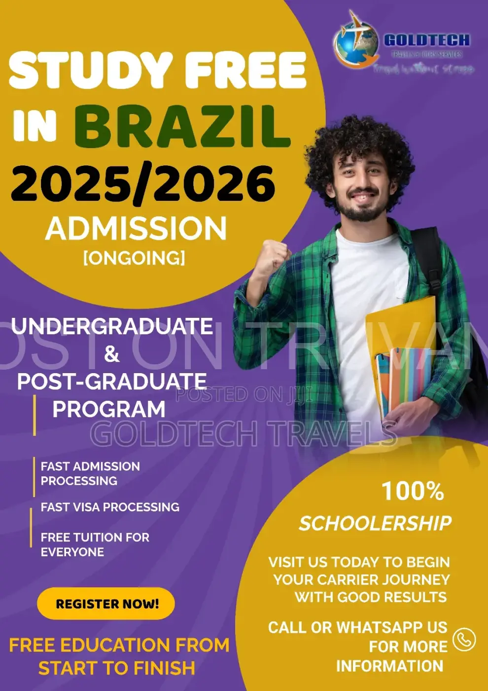 Study in Brazil on Free Education Available
