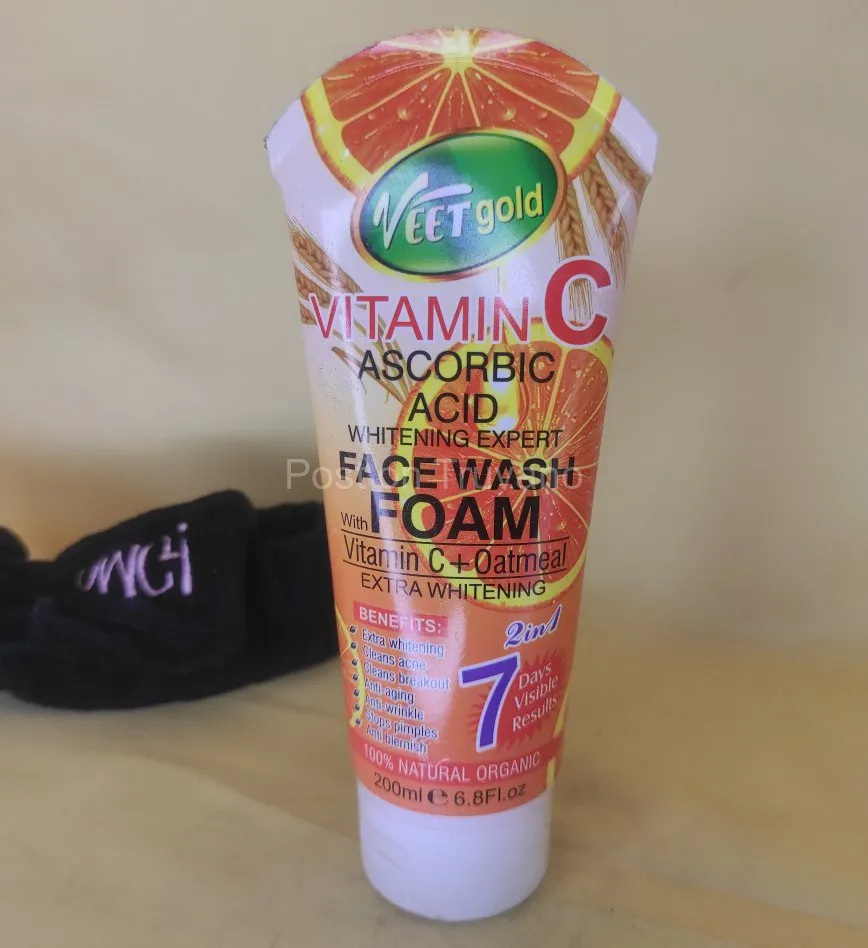 Veet Gold Vitamin C Ascorbic Acid Whitening Expert Face Wash Foam