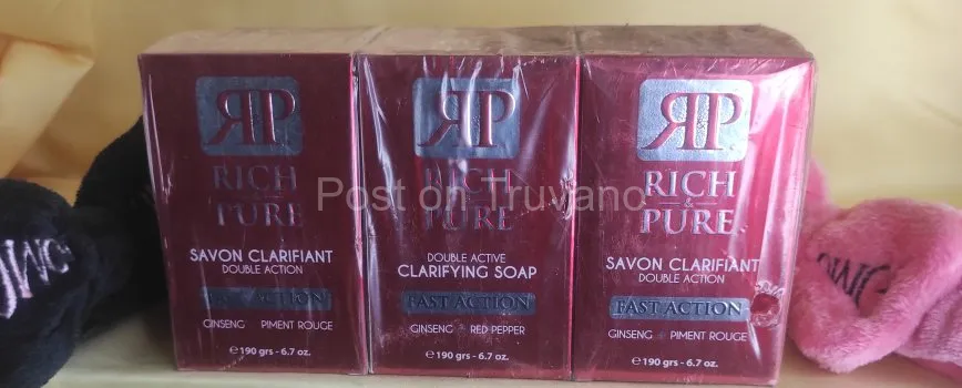 Rich & Pure Double Active Clarifying Soap.