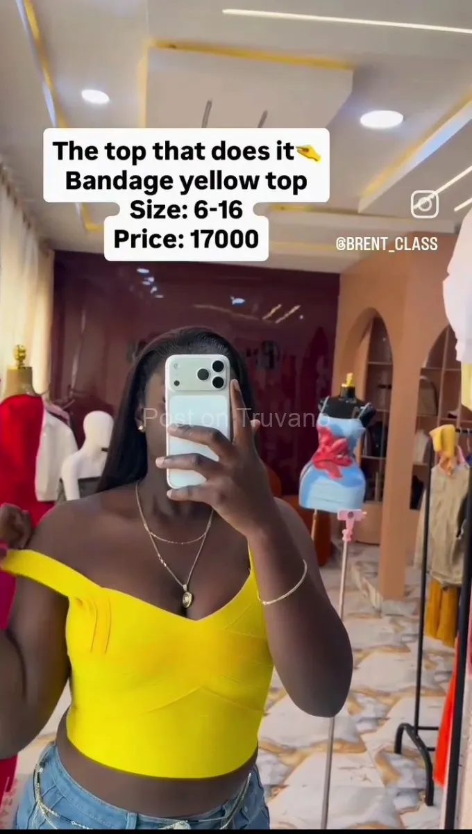 Bandage yellow top
